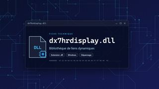 Visuel technique du fichier dx7hrdisplay.dll, bibliothèque de liens dynamiques de Windows