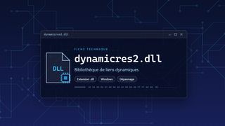 Visuel technique du fichier dynamicres2.dll, bibliothèque de liens dynamiques de Windows