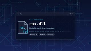Visuel technique du fichier eax.dll, bibliothèque de liens dynamiques de Windows