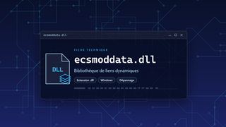 Visuel technique du fichier ecsmoddata.dll, bibliothèque de liens dynamiques de Windows