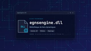 Visuel technique du fichier egnsengine.dll, bibliothèque de liens dynamiques de Windows