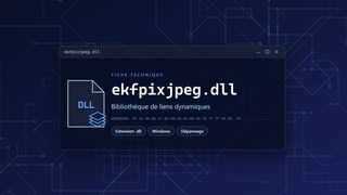 Visuel technique du fichier ekfpixjpeg.dll, bibliothèque de liens dynamiques de Windows