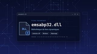 Visuel technique du fichier emsabp32.dll, bibliothèque de liens dynamiques de Windows