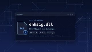 Visuel technique du fichier enhsig.dll, bibliothèque de liens dynamiques de Windows