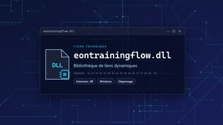 Visuel technique du fichier eontrainingflow.dll, bibliothèque de liens dynamiques de Windows