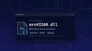 Visuel technique du fichier erv43260.dll, bibliothèque de liens dynamiques de Windows