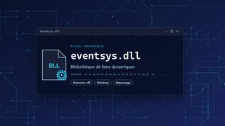 Visuel technique du fichier eventsys.dll, bibliothèque de liens dynamiques de Windows