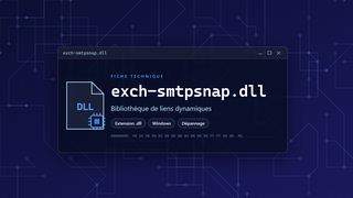Visuel technique du fichier exch-smtpsnap.dll, bibliothèque de liens dynamiques de Windows