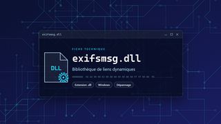 Visuel technique du fichier exifsmsg.dll, bibliothèque de liens dynamiques de Windows