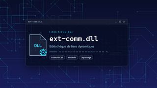 Visuel technique du fichier ext-comm.dll, bibliothèque de liens dynamiques de Windows