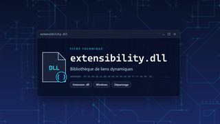 Visuel technique du fichier extensibility.dll, bibliothèque de liens dynamiques de Windows