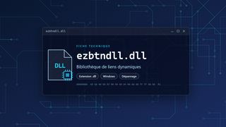 Visuel technique du fichier ezbtndll.dll, bibliothèque de liens dynamiques de Windows