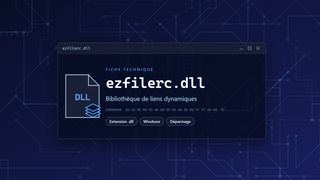 Visuel technique du fichier ezfilerc.dll, bibliothèque de liens dynamiques de Windows