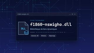 Visuel technique du fichier f1860-nswigho.dll, bibliothèque de liens dynamiques de Windows