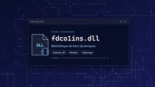 Visuel technique du fichier fdco1ins.dll, bibliothèque de liens dynamiques de Windows
