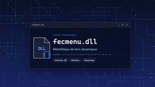 Visuel technique du fichier fecmenu.dll, bibliothèque de liens dynamiques de Windows