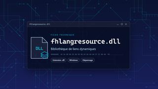 Visuel technique du fichier fhlangresource.dll, bibliothèque de liens dynamiques de Windows