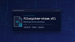 Visuel technique du fichier filesystem-steam.dll, bibliothèque de liens dynamiques de Windows