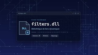 Visuel technique du fichier filters.dll, bibliothèque de liens dynamiques de Windows