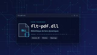 Visuel technique du fichier flt-pdf.dll, bibliothèque de liens dynamiques de Windows