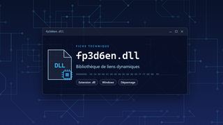 Visuel technique du fichier fp3d6en.dll, bibliothèque de liens dynamiques de Windows