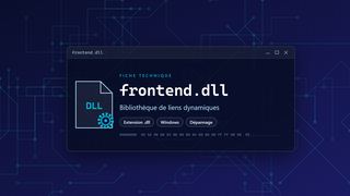 Visuel technique du fichier frontend.dll, bibliothèque de liens dynamiques de Windows
