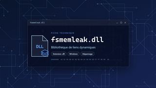Visuel technique du fichier fsmemleak.dll, bibliothèque de liens dynamiques de Windows