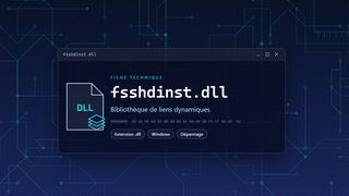 Visuel technique du fichier fsshdinst.dll, bibliothèque de liens dynamiques de Windows