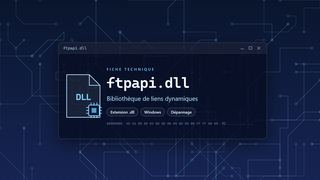 Visuel technique du fichier ftpapi.dll, bibliothèque de liens dynamiques de Windows