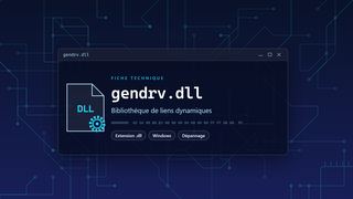 Visuel technique du fichier gendrv.dll, bibliothèque de liens dynamiques de Windows