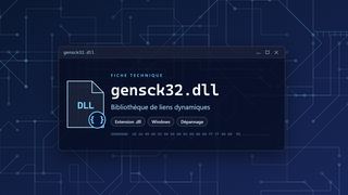 Visuel technique du fichier gensck32.dll, bibliothèque de liens dynamiques de Windows