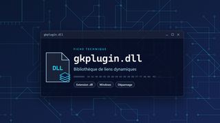 Visuel technique du fichier gkplugin.dll, bibliothèque de liens dynamiques de Windows