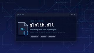 Visuel technique du fichier glmlib.dll, bibliothèque de liens dynamiques de Windows