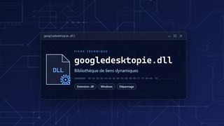 Visuel technique du fichier googledesktopie.dll, bibliothèque de liens dynamiques de Windows
