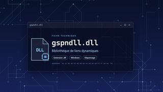 Visuel technique du fichier gspndll.dll, bibliothèque de liens dynamiques de Windows