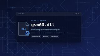 Visuel technique du fichier gsw60.dll, bibliothèque de liens dynamiques de Windows