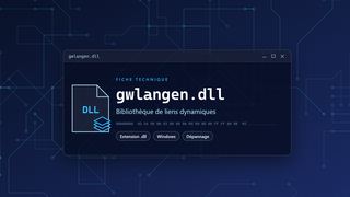 Visuel technique du fichier gwlangen.dll, bibliothèque de liens dynamiques de Windows