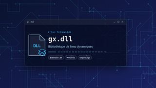 Visuel technique du fichier gx.dll, bibliothèque de liens dynamiques de Windows