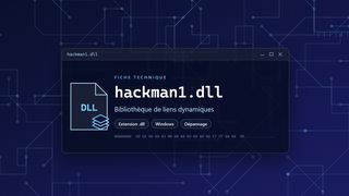 Visuel technique du fichier hackman1.dll, bibliothèque de liens dynamiques de Windows