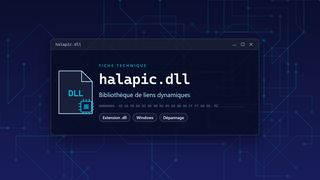 Visuel technique du fichier halapic.dll, bibliothèque de liens dynamiques de Windows
