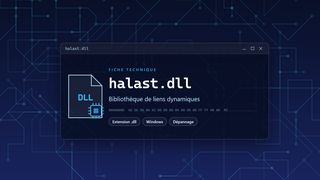Visuel technique du fichier halast.dll, bibliothèque de liens dynamiques de Windows