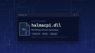 Visuel technique du fichier halmacpi.dll, bibliothèque de liens dynamiques de Windows