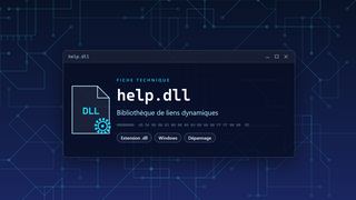 Visuel technique du fichier help.dll, bibliothèque de liens dynamiques de Windows