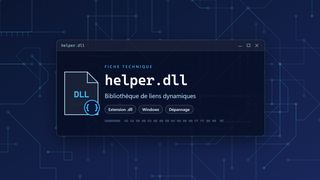 Visuel technique du fichier helper.dll, bibliothèque de liens dynamiques de Windows