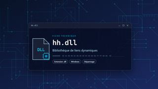 Visuel technique du fichier hh.dll, bibliothèque de liens dynamiques de Windows