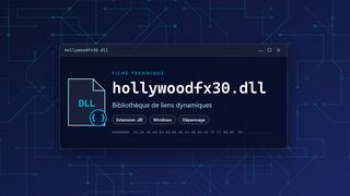 Visuel technique du fichier hollywoodfx30.dll, bibliothèque de liens dynamiques de Windows