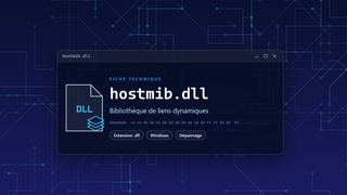 Visuel technique du fichier hostmib.dll, bibliothèque de liens dynamiques de Windows