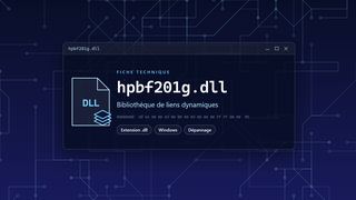 Visuel technique du fichier hpbf201g.dll, bibliothèque de liens dynamiques de Windows