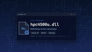 Visuel technique du fichier hpc4500u.dll, bibliothèque de liens dynamiques de Windows