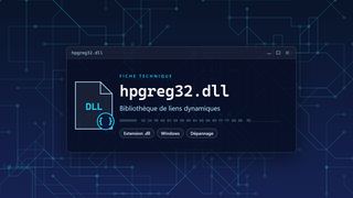 Visuel technique du fichier hpgreg32.dll, bibliothèque de liens dynamiques de Windows